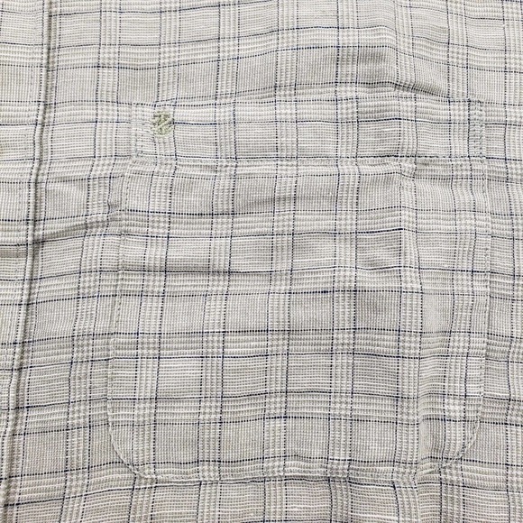 Izod Shirt Mens XXL Green Plaid Button Up Short Sleeve Golf Classic Collared - Picture 4 of 11